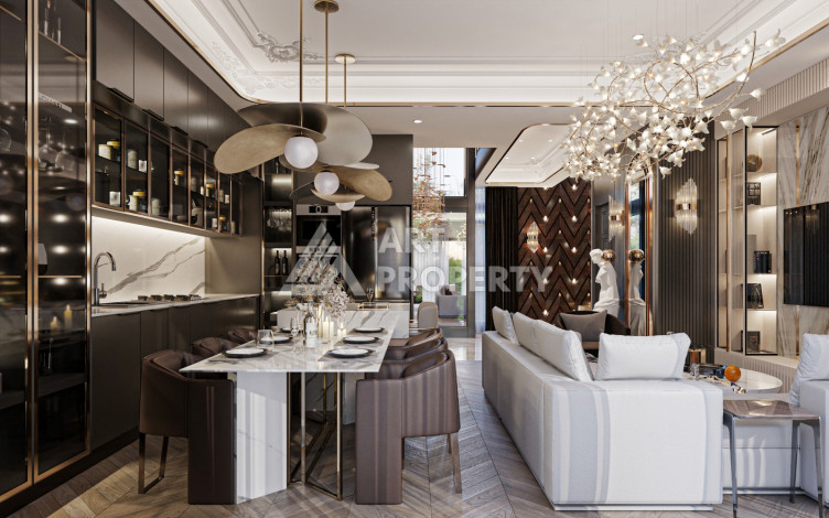 Элитный проект вилл планировки 3+1 в районе Кызылджашехир махалле, Аланья - Ракурс 7