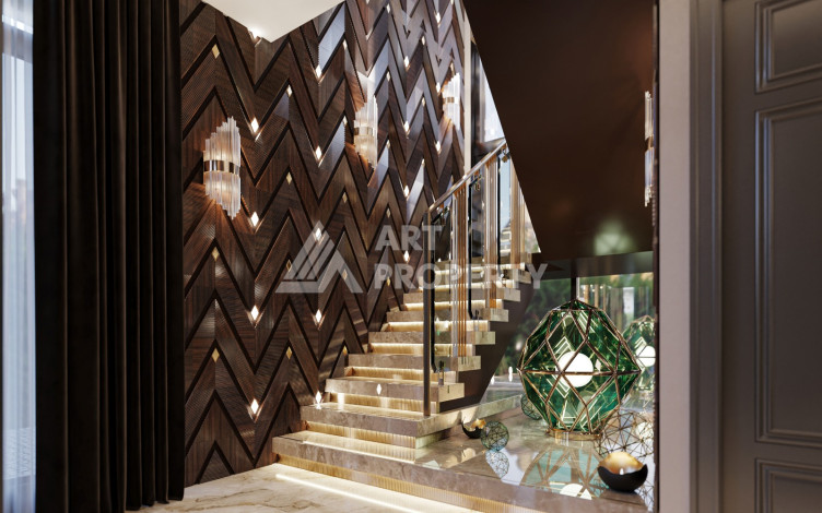 Элитный проект вилл планировки 3+1 в районе Кызылджашехир махалле, Аланья - Ракурс 12