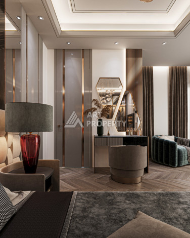 Элитный проект вилл планировки 3+1 в районе Кызылджашехир махалле, Аланья - Ракурс 17