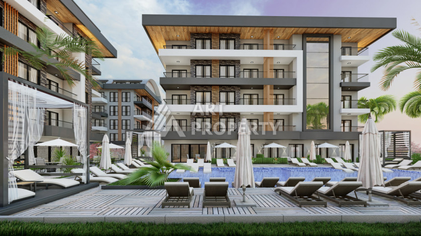 Квартира с чистовой отделкой в молодом современном комплексе – Алания, Оба - Ракурс 31