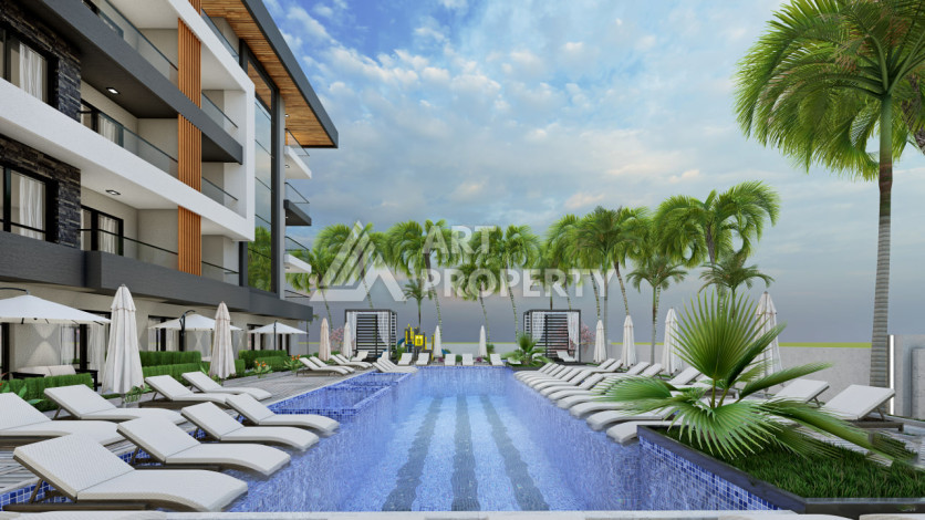 Квартира с чистовой отделкой в молодом современном комплексе – Алания, Оба - Ракурс 34