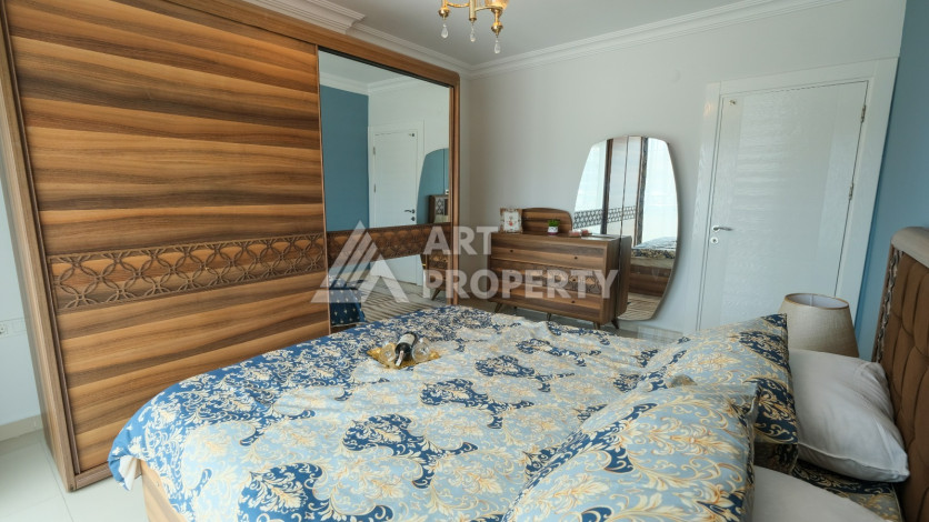 Просторная 125м2 квартира 2+1 в благоустроенном районе махмутлара Махмутларе - Ракурс 36