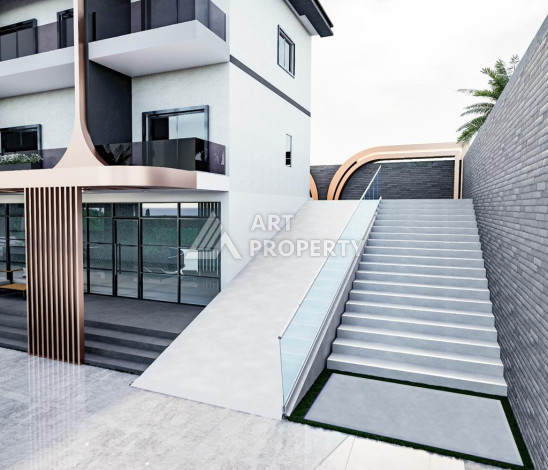 Новый проект в удобной локации, 950метров от моря в районе Махмутлар. - Ракурс 2