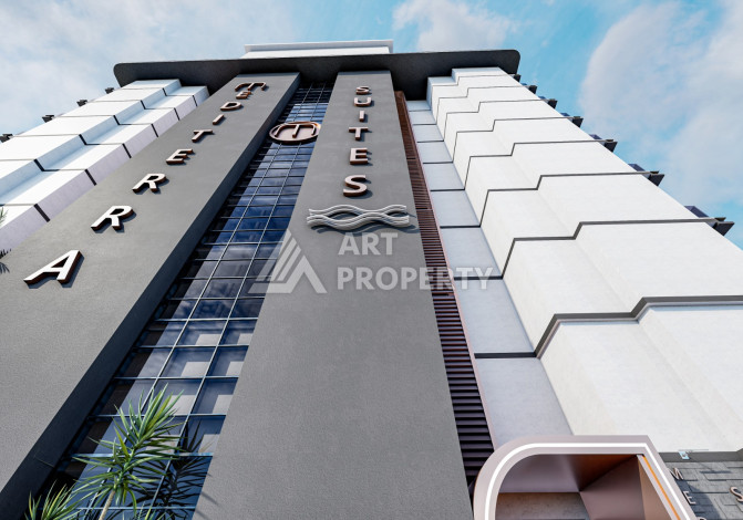 Новый проект в удобной локации, 950метров от моря в районе Махмутлар. - Ракурс 6