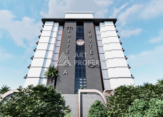 Новый проект в удобной локации, 950метров от моря в районе Махмутлар. - Ракурс 8