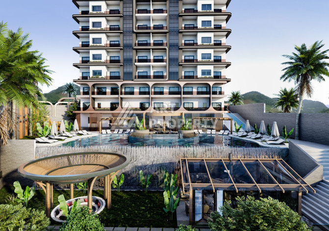 Новый проект в удобной локации, 950метров от моря в районе Махмутлар. - Ракурс 10