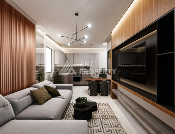 Новый проект в удобной локации, 950метров от моря в районе Махмутлар. - Ракурс 14