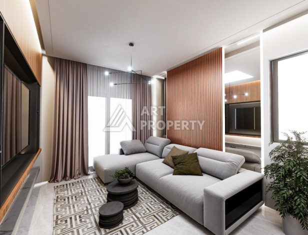 Новый проект в удобной локации, 950метров от моря в районе Махмутлар. - Ракурс 16