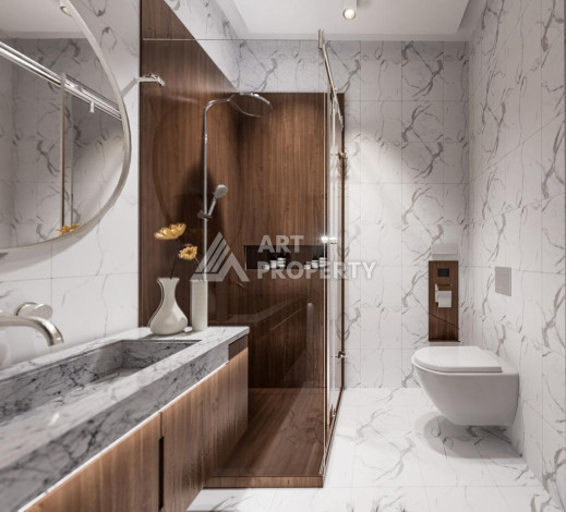 Новый проект в удобной локации, 950метров от моря в районе Махмутлар. - Ракурс 17