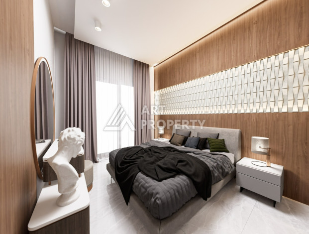 Новый проект в удобной локации, 950метров от моря в районе Махмутлар. - Ракурс 18