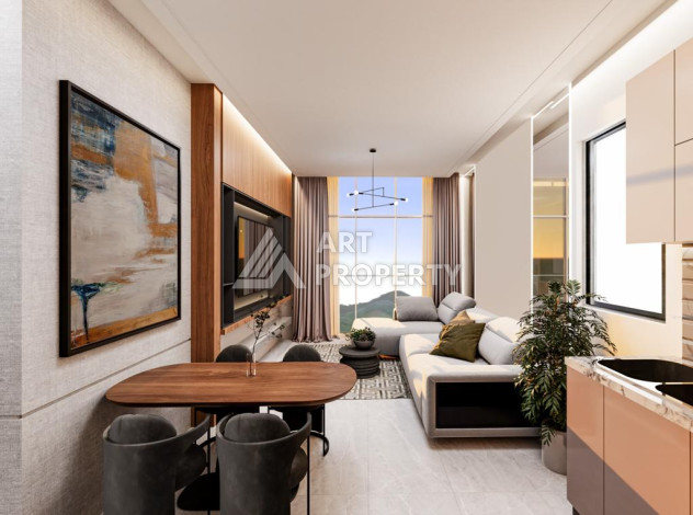 Новый проект в удобной локации, 950метров от моря в районе Махмутлар. - Ракурс 20