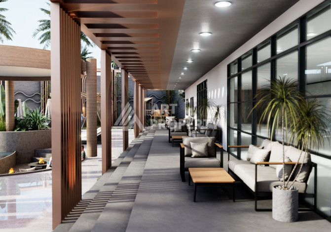 Новый проект в удобной локации, 950метров от моря в районе Махмутлар. - Ракурс 29