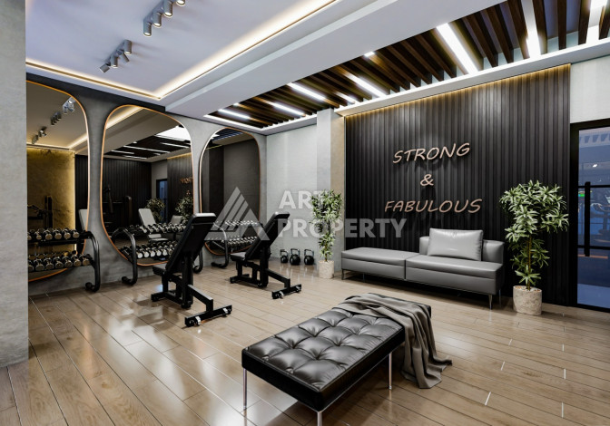 Новый проект в удобной локации, 950метров от моря в районе Махмутлар. - Ракурс 31