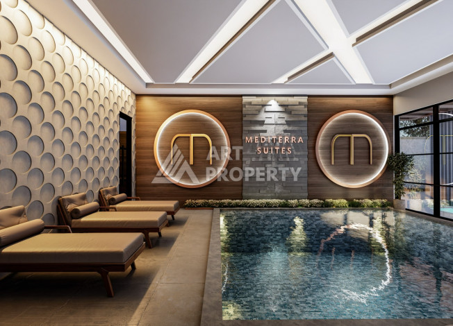 Новый проект в удобной локации, 950метров от моря в районе Махмутлар. - Ракурс 33