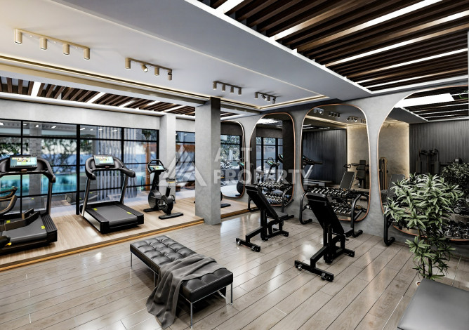 Новый проект в удобной локации, 950метров от моря в районе Махмутлар. - Ракурс 34