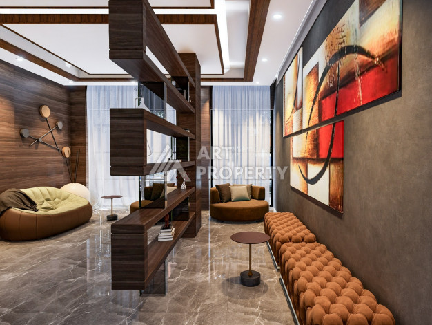 Новый проект в удобной локации, 950метров от моря в районе Махмутлар. - Ракурс 35