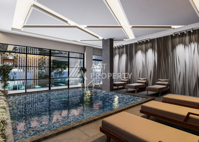 Новый проект в удобной локации, 950метров от моря в районе Махмутлар. - Ракурс 36