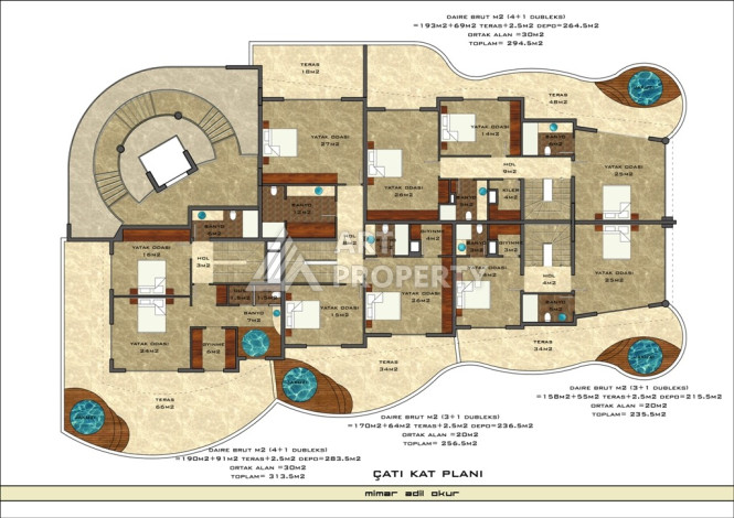Шикарный Пентхаус 4+1 на первой береговой линии - Ракурс 42