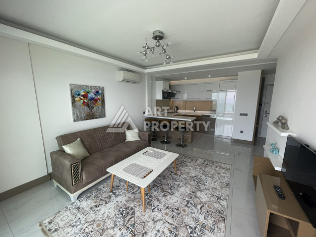 Квартира с видом на море, планировки 1+1, 65м2 в новом ЖК, район Каргыджак - Ракурс 7