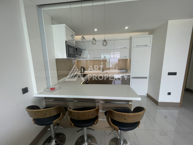 Квартира с видом на море, планировки 1+1, 65м2 в новом ЖК, район Каргыджак - Ракурс 11