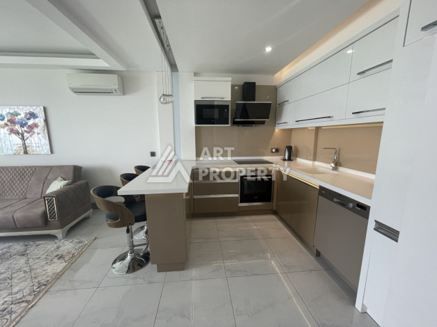 Квартира с видом на море, планировки 1+1, 65м2 в новом ЖК, район Каргыджак - Ракурс 12