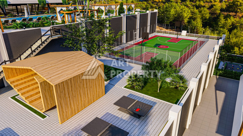 Квартира в комплексе с шикарной инфраструктурой 1+1 на этапе строительства, сдача уже в этом году - Ракурс 3