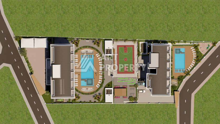 Квартира в комплексе с шикарной инфраструктурой 1+1 на этапе строительства, сдача уже в этом году - Ракурс 7