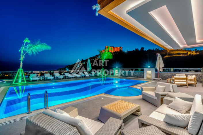 Шикарная видовая вилла 3+2  в районе Кыргыджак с хорошей мебелью и всем необходимым для комфортного проживания - Ракурс 7