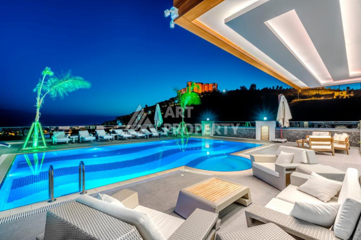 Шикарная видовая вилла 3+2  в районе Кыргыджак с хорошей мебелью и всем необходимым для комфортного проживания - Ракурс 8