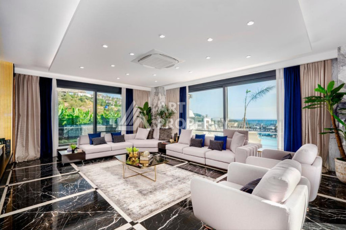 Шикарная видовая вилла 3+2  в районе Кыргыджак с хорошей мебелью и всем необходимым для комфортного проживания - Ракурс 9