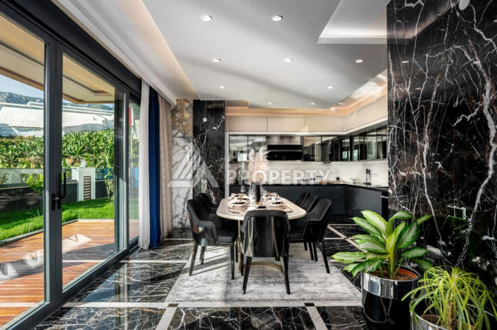 Шикарная видовая вилла 3+2  в районе Кыргыджак с хорошей мебелью и всем необходимым для комфортного проживания - Ракурс 11