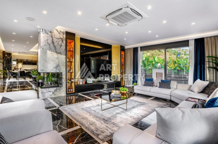 Шикарная видовая вилла 3+2  в районе Кыргыджак с хорошей мебелью и всем необходимым для комфортного проживания - Ракурс 13