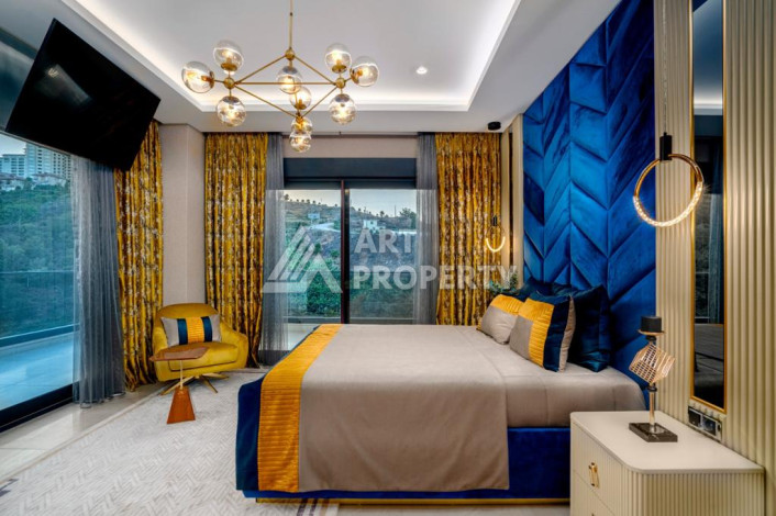 Шикарная видовая вилла 3+2  в районе Кыргыджак с хорошей мебелью и всем необходимым для комфортного проживания - Ракурс 22