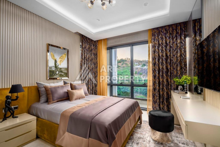 Шикарная видовая вилла 3+2  в районе Кыргыджак с хорошей мебелью и всем необходимым для комфортного проживания - Ракурс 25