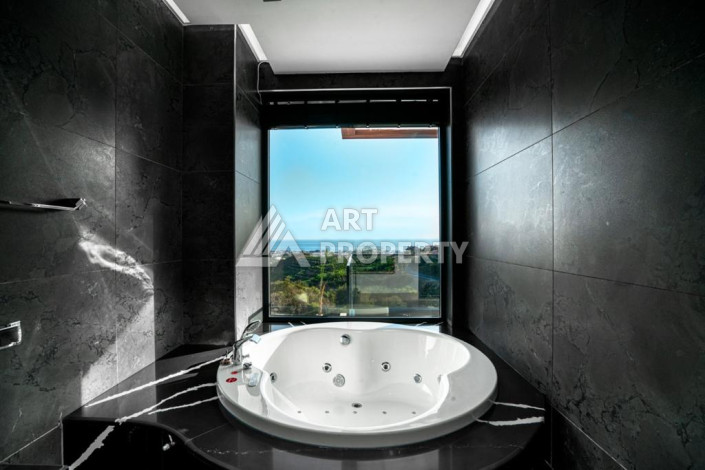 Шикарная видовая вилла 3+2  в районе Кыргыджак с хорошей мебелью и всем необходимым для комфортного проживания - Ракурс 27