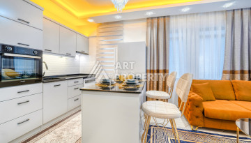 Двухкомнатная квартира с мебелью в жилом доме городского типа - центр Алании в 50 метрах от моря - Ракурс 17