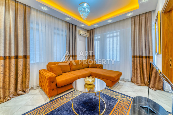 Двухкомнатная квартира с мебелью в жилом доме городского типа - центр Алании в 50 метрах от моря - Ракурс 17