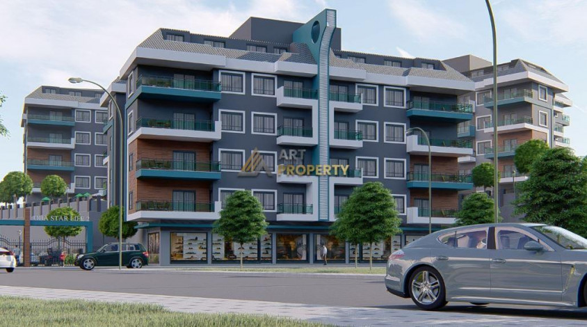 Квартира 1+1 в новом комплексе с хорошей инфраструктурой в районе Оба, 48м2 - Ракурс 4