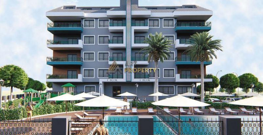 Квартира 1+1 в новом комплексе с хорошей инфраструктурой в районе Оба, 48м2 - Ракурс 7