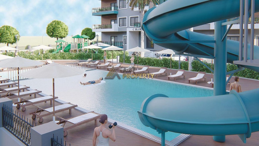 Квартира 1+1 в новом комплексе с хорошей инфраструктурой в районе Оба, 48м2 - Ракурс 8