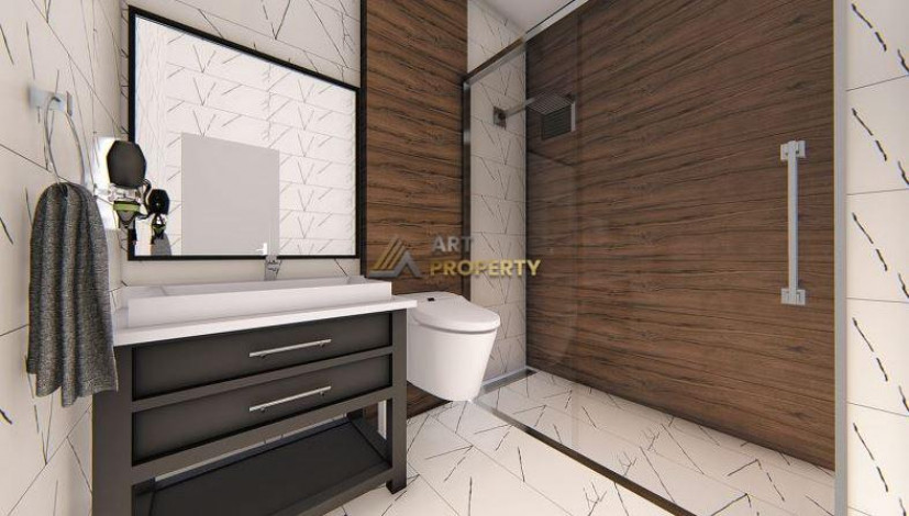 Квартира 1+1 в новом комплексе с хорошей инфраструктурой в районе Оба, 48м2 - Ракурс 9