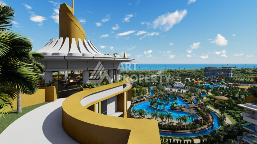 Квартира 1+1 грандиозном проекте на этапе строительства в районе Тюрклер! - Ракурс 3