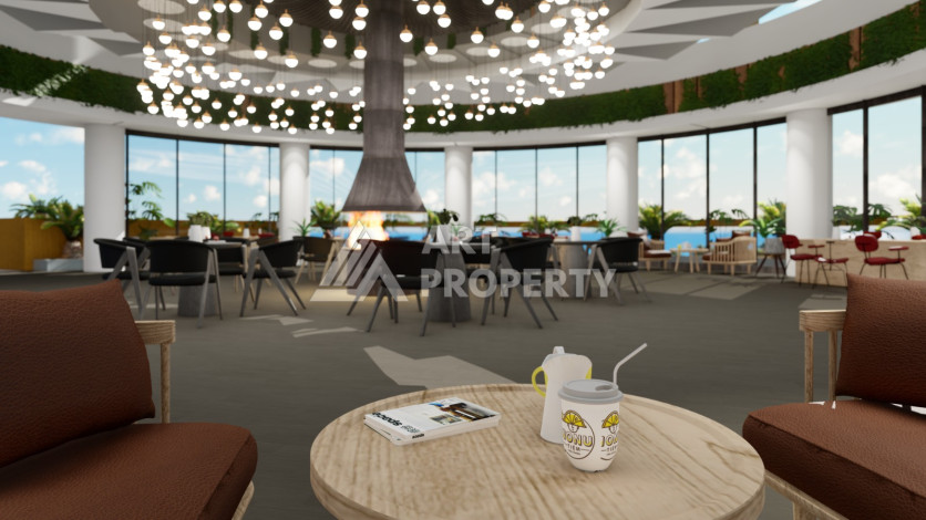 Квартира 1+1 грандиозном проекте на этапе строительства в районе Тюрклер! - Ракурс 11