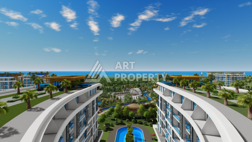 Квартира 1+1 грандиозном проекте на этапе строительства в районе Тюрклер! - Ракурс 4