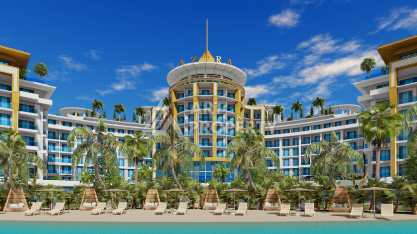 Квартира 1+1 грандиозном проекте на этапе строительства в районе Тюрклер! - Ракурс 2