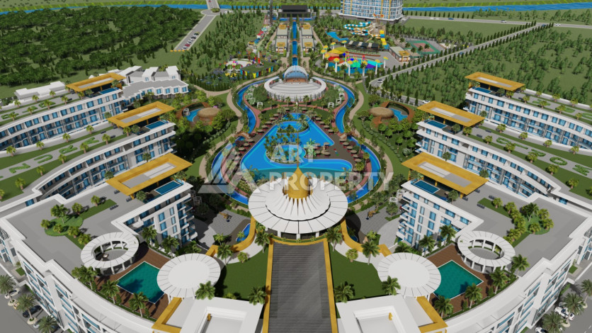 Квартира 1+1 грандиозном проекте на этапе строительства в районе Тюрклер! - Ракурс 17