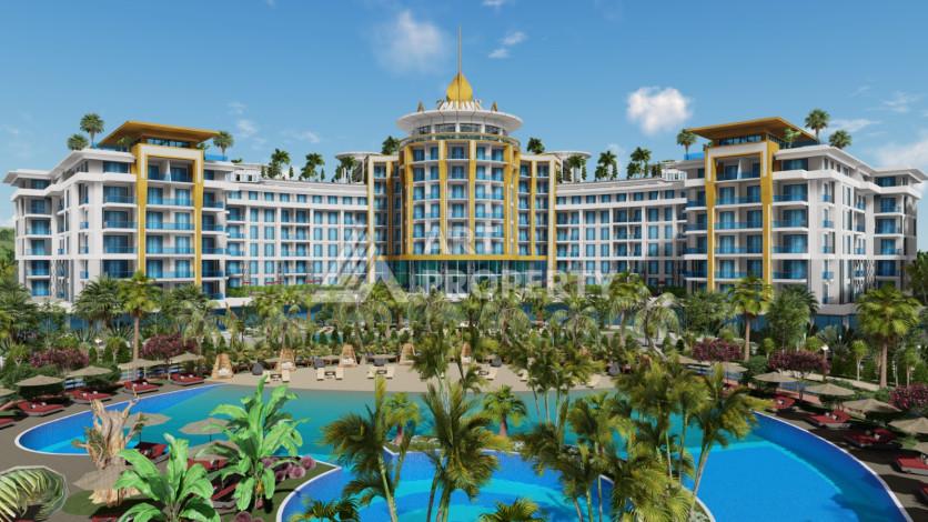 Квартира 1+1 грандиозном проекте на этапе строительства в районе Тюрклер! - Ракурс 16