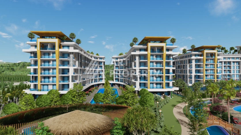 Квартира 1+1 грандиозном проекте на этапе строительства в районе Тюрклер! - Ракурс 12