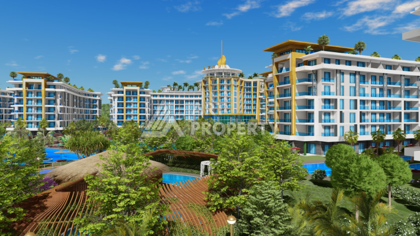 Квартира 1+1 грандиозном проекте на этапе строительства в районе Тюрклер! - Ракурс 30