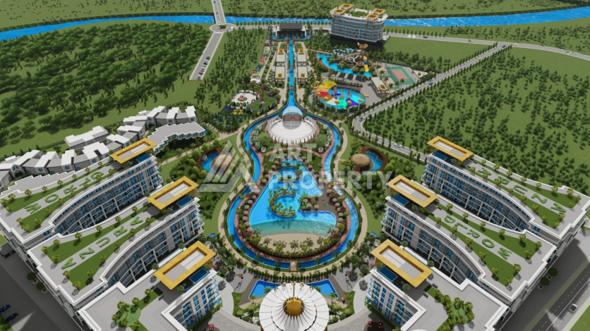 Квартира 1+1 грандиозном проекте на этапе строительства в районе Тюрклер! - Ракурс 32